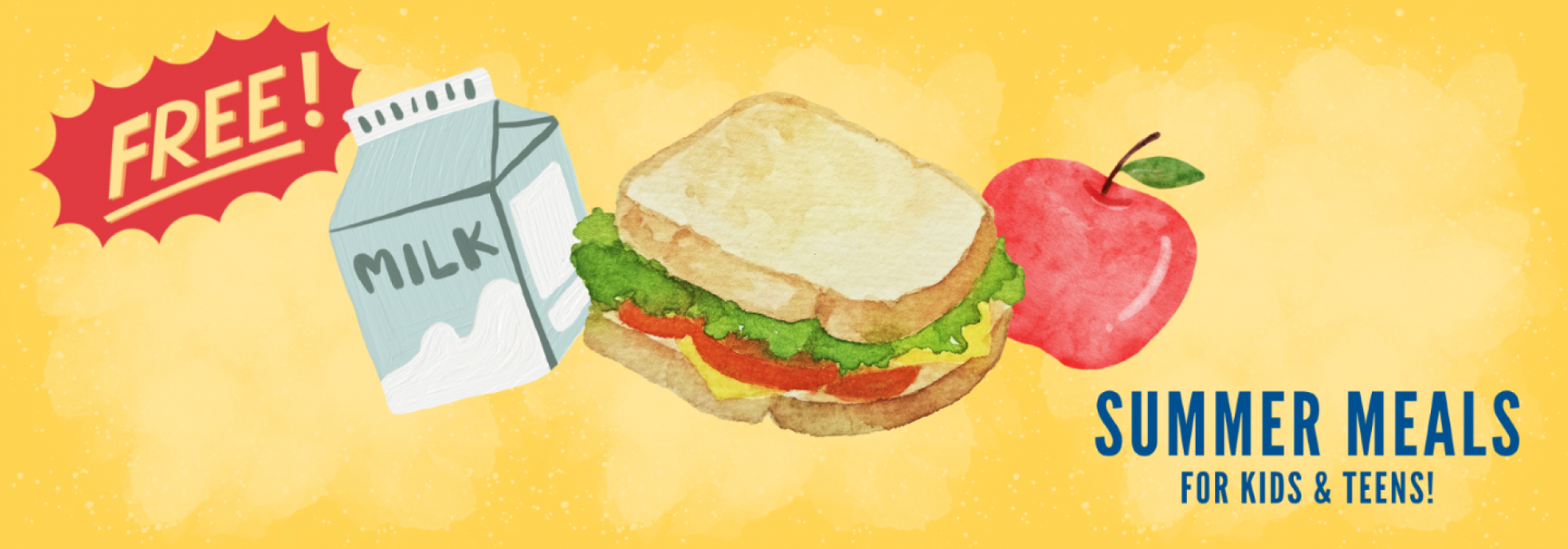 Free Summer Meals for Kids & Teens!