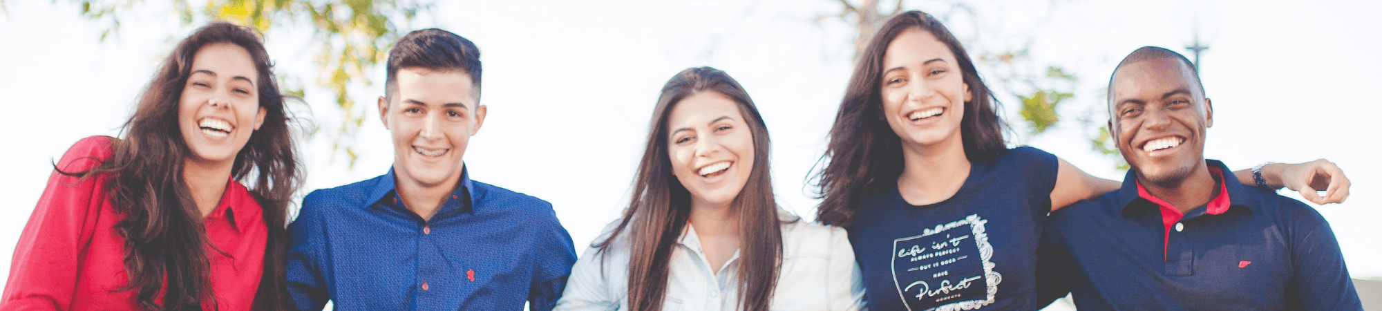 young adults smiling