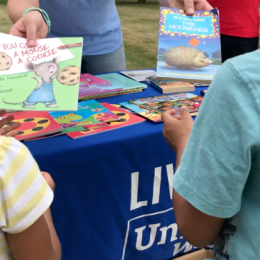 kids collecting books